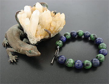 Ruby in Zoisite and Lapis Lazuli Spirit Bead Bracelet