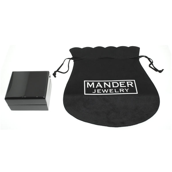 Blackened 14k White Gold Diamond Black Diamond Galaxy Ring - Mander Jewelry