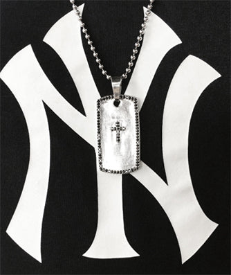 Custom Dogtag featuring Black Diamonds in NYC