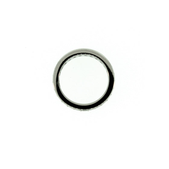 Blackened Silver White Sapphire Ring Merrick - Mander Jewelry