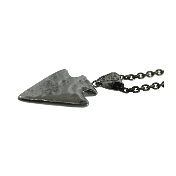 Blackened Silver Islander Arrowhead Pendant - Mander Jewelry