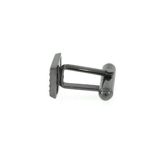 Blackened 18k White Gold Diamond Cufflinks Cuadrado - Mander Jewelry