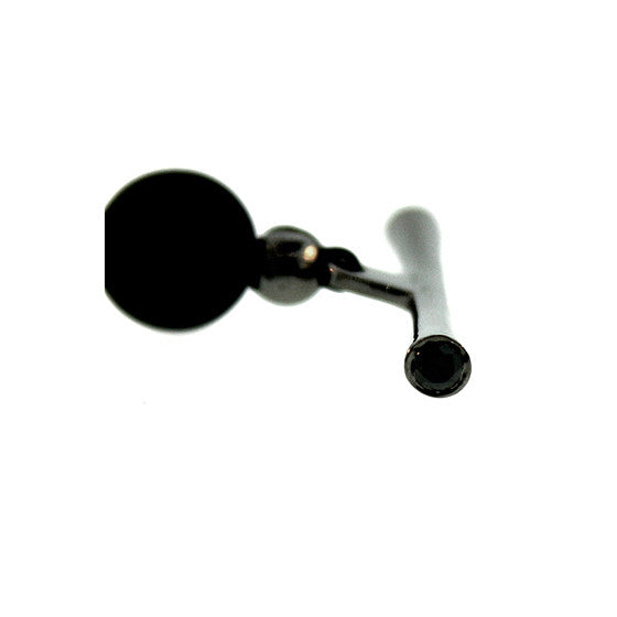 Black Onyx Hematite 10mm Spirit Bead Necklace Silver Black Diamond - Mander Jewelry
