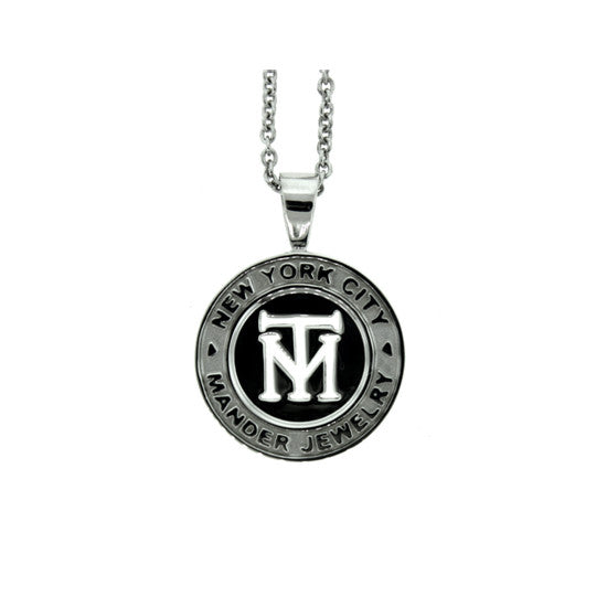 Silver NYC Token Pendant for Men - Mander Jewelry